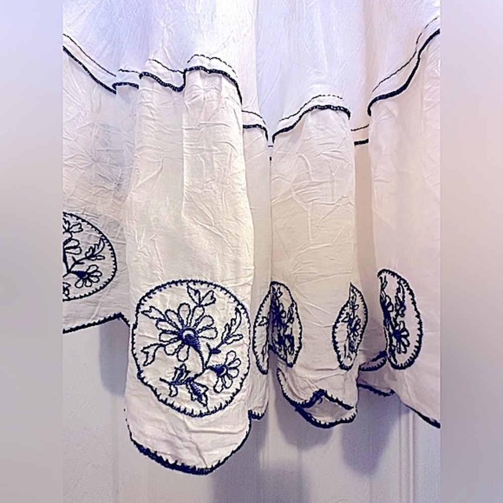 Johnny Was Embroidered Spring Prairie Skirt XS